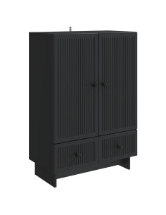 Credenza Nero 66 x 34,5 x 95 cm Legno ingegnerizzato