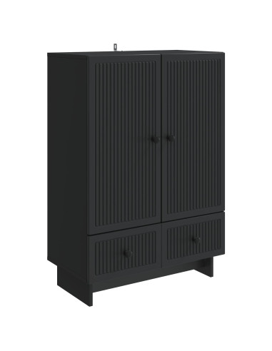 Credenza Nero 66 x 34,5 x 95 cm Legno ingegnerizzato