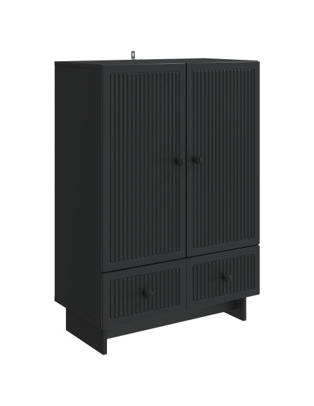 Credenza Nero 66 x 34,5 x 95 cm Legno ingegnerizzato