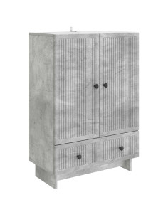 Credenza Grigio Cemento 66 x 34,5 x 95 cm Legno ingegnerizzato