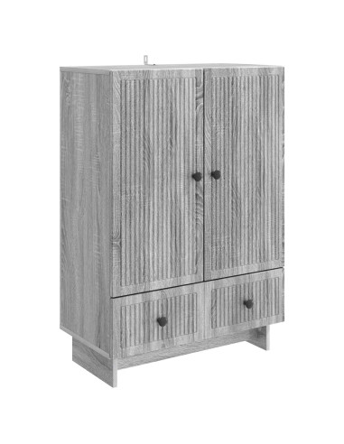 Credenza Sonoma grigia 66 x 34,5 x 95 cm Legno ingegnerizzato