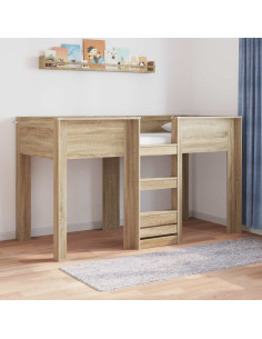 Letto a Castello per Bambini Rovere Sonoma 75 x 190 cm