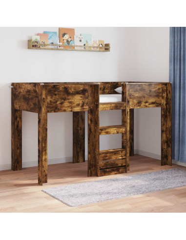 Letto a Castello per Bambini Rovere fumé 75 x 190 cm