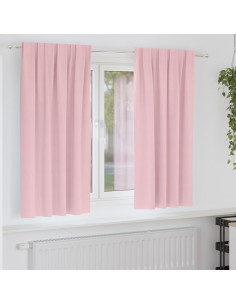 Tende Blackout con Anelli 2 pcs Rosa baby 175 x 140 cm