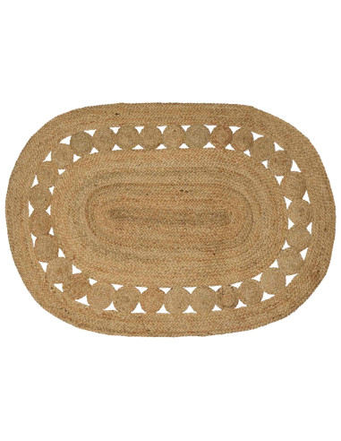 Tappeto Marrone 100 x 152 cm Juta