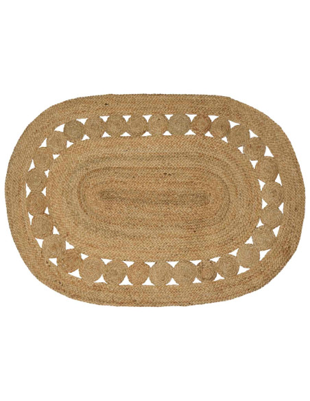 Tappeto Marrone 100 x 152 cm Juta