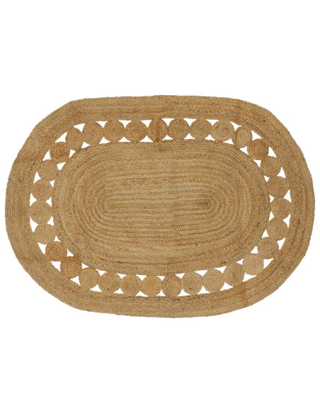 Tappeto Marrone 122 x 183 cm Juta