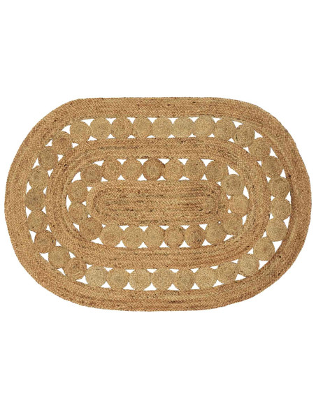 Tappeto Marrone 100 x 152 cm Juta