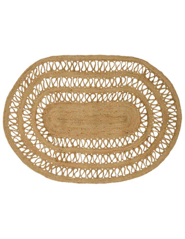 Tappeto Marrone 100 x 152 cm Juta