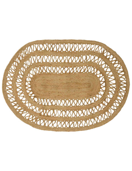 Tappeto Marrone 100 x 152 cm Juta