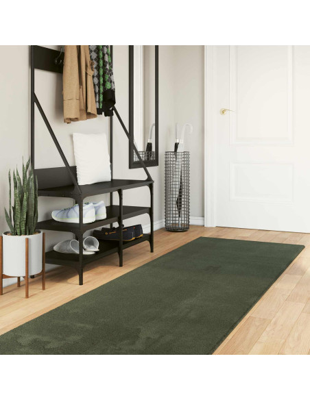Tappeto a pelo medio, morbido e lavabile HUARTE Verde foresta