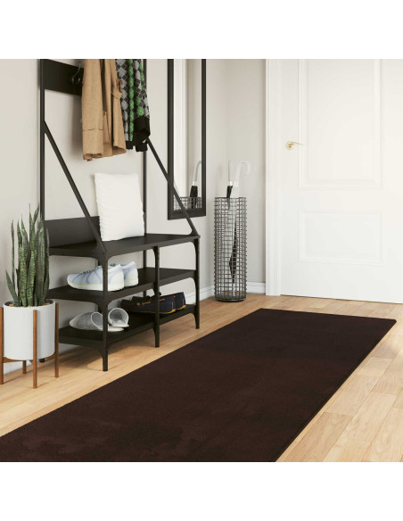Tappeto a pelo medio, morbido e lavabile HUARTE Marrone
