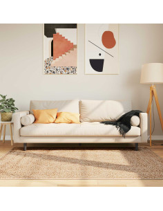 Runner Tappeto MARSA Giallo 120 x 170 cm Poliestere e PVC