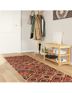 Runner Tappeto MARSA Multicolore 100 x 400 cm Poliestere e PVC