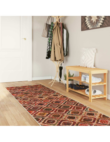 Runner Tappeto MARSA Multicolore 100 x 450 cm Poliestere e PVC