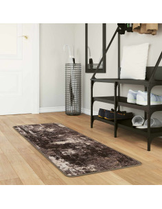 Runner Tappeto MARSA Nero 50 x 150 cm Poliestere e PVC