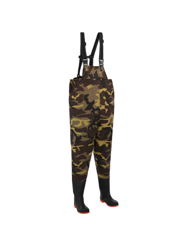 Stivali da pesca con pantaloni Poliestere Rivestito in PVC