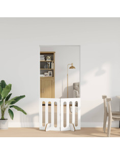 Recinto pieghevole per animali 2 pcs Bianco 100,5 x 38 x 70 cm