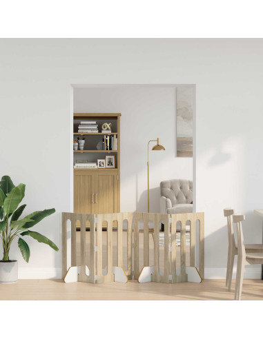 Recinto pieghevole per animali 4 pcs Rovere Sonoma