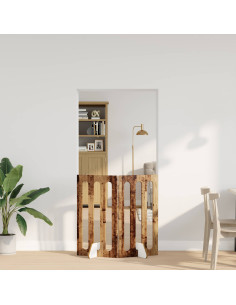 Recinto pieghevole per animali 2 pcs Legno di quercia