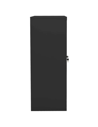 Armadio per Ufficio Antracite 90x40x105 cm in Acciaio