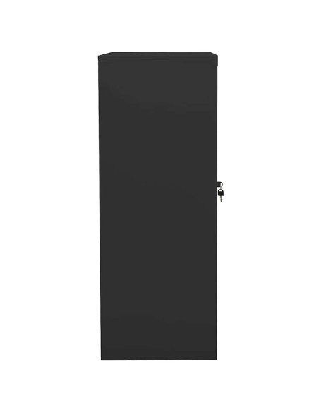 Armadio per Ufficio Antracite 90x40x105 cm in Acciaio