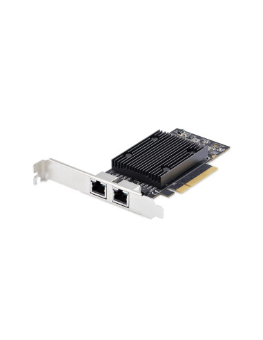 StarTech.com Scheda di rete PCIe Ethernet 10Gb a 2 porte, chipset Broadcom BCM57416, doppia RJ45 10GBase-T/Gigabit