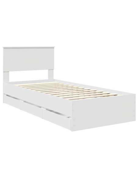 Struttura del letto Bianco 90 x 190 cm Legno Ingegnerizzato