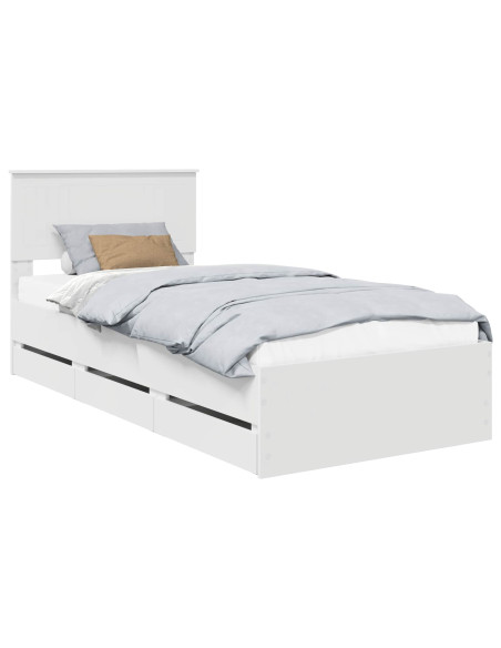 Struttura del letto Bianco 90 x 200 cm Legno Ingegnerizzato