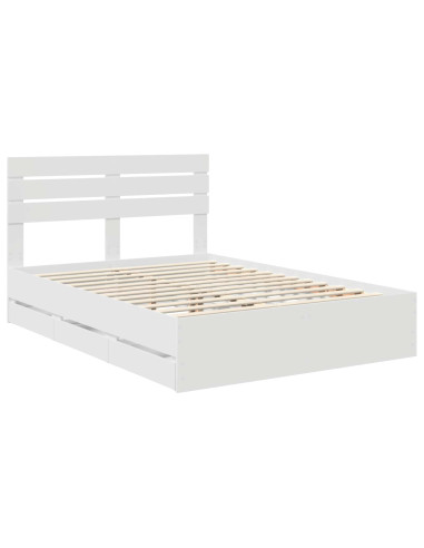 Struttura del letto Bianco 160 x 200 cm Legno Ingegnerizzato