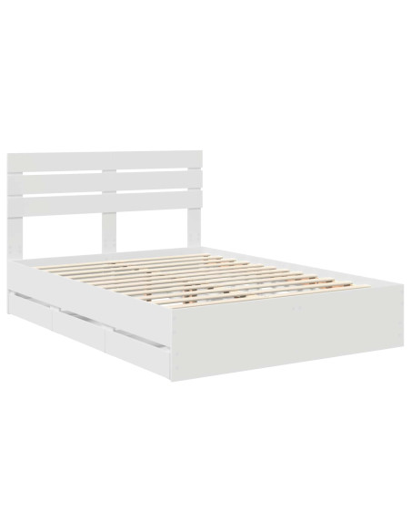 Struttura del letto Bianco 160 x 200 cm Legno Ingegnerizzato