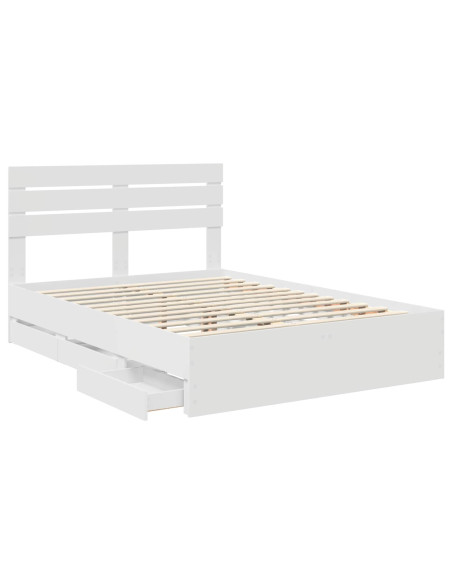 Struttura del letto Bianco 160 x 200 cm Legno Ingegnerizzato