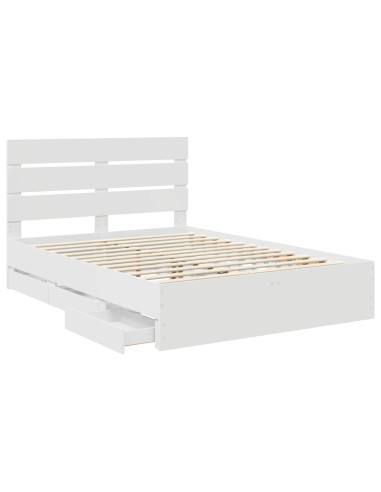 Struttura del letto Bianco 160 x 200 cm Legno Ingegnerizzato