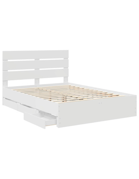 Struttura del letto Bianco 160 x 200 cm Legno Ingegnerizzato