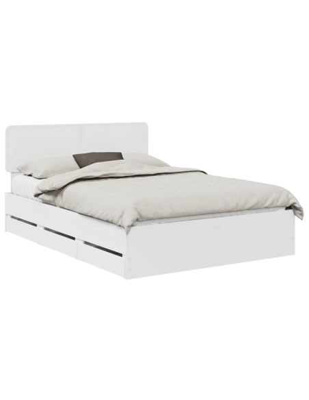 Struttura del letto Bianco 150 x 200 cm Legno Ingegnerizzato