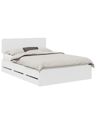 Struttura del letto Bianco 140 x 200 cm Legno Ingegnerizzato