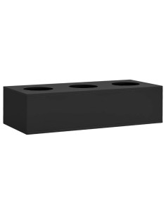 Armadio Ufficio con Fioriera Antracite 90x40x128 cm in Acciaio