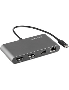 StarTech.com Thunderbolt 3 Mini Dock - Docking Station TB3 portatile per doppio monitor DisplayPort 4K 60Hz -USB- A hub (USB 3.0