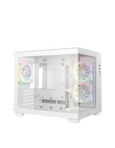 DEEPCOOL CASE MICRO ATX CG330 3F WHITE 2xTG 3xARGB FAN (sup 360)