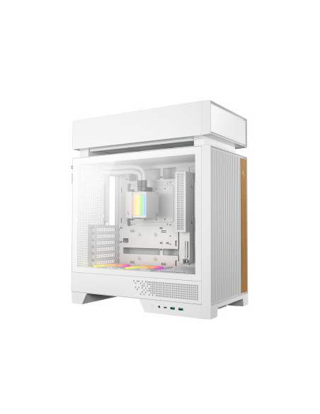 DEEPCOOL CASE MID TOWER CL6600 WHITE HYPERSPLIT 360AIO + 2x120ARGB