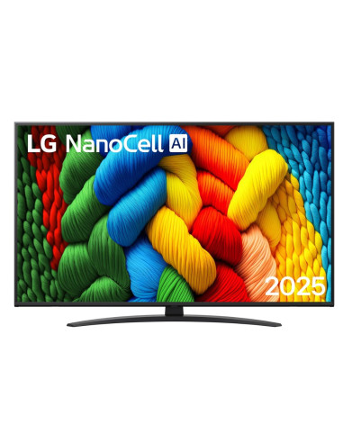 TV NANOCELL 50" LG 4K 50NANO80A3B SMART TV EUROPA BLACK