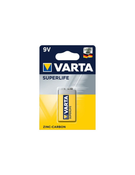 BATTERIA SUPERLIFE 9V ZINCO CARBONE 1PZ VARTA