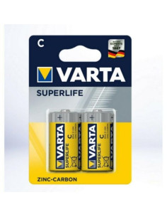 BATTERIA SUPERLIFE TORCIA D ZINCO CARBONE 2PZ VARTA