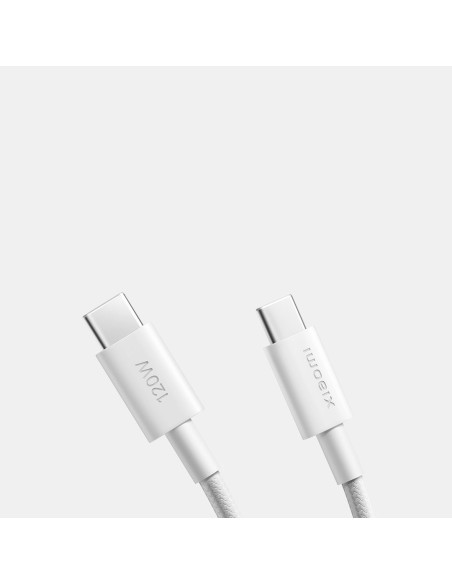 CAVO DATI/CARICA PER SMARTPHONE TYPE-C/TYPE-C 6A BRAIDED 2M XIAOMI WHITE BHR087AGL