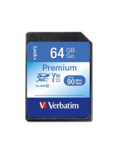 MEMORY CARD SECURE DIGITAL SDHXC 64GB VERBATIM CLASSE 10 44024