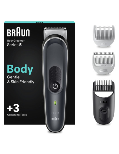RASOIO ELETTRICO BRAUN SERIE 5 BODYGROOMER BG5340 BLACK/GREY