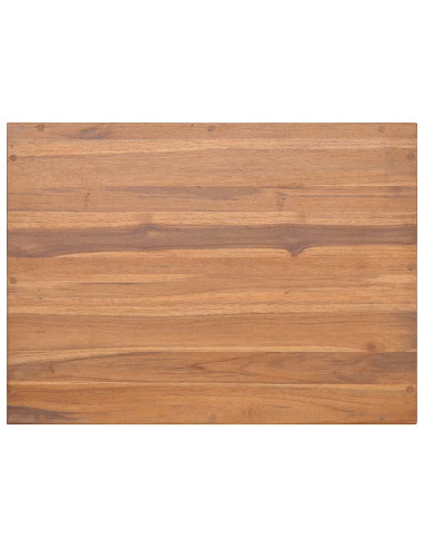 Armadietto da Bagno a Parete 60x45x30 cm Legno Massello di Teak