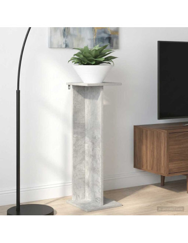 Supporto per piante 2 pcs Grigio Cemento 25 x 25,5 x 80,5 cm