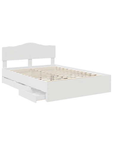 Struttura del letto Bianco 160 x 200 cm Legno Ingegnerizzato