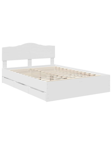 Struttura del letto Bianco 140 x 200 cm Legno Ingegnerizzato